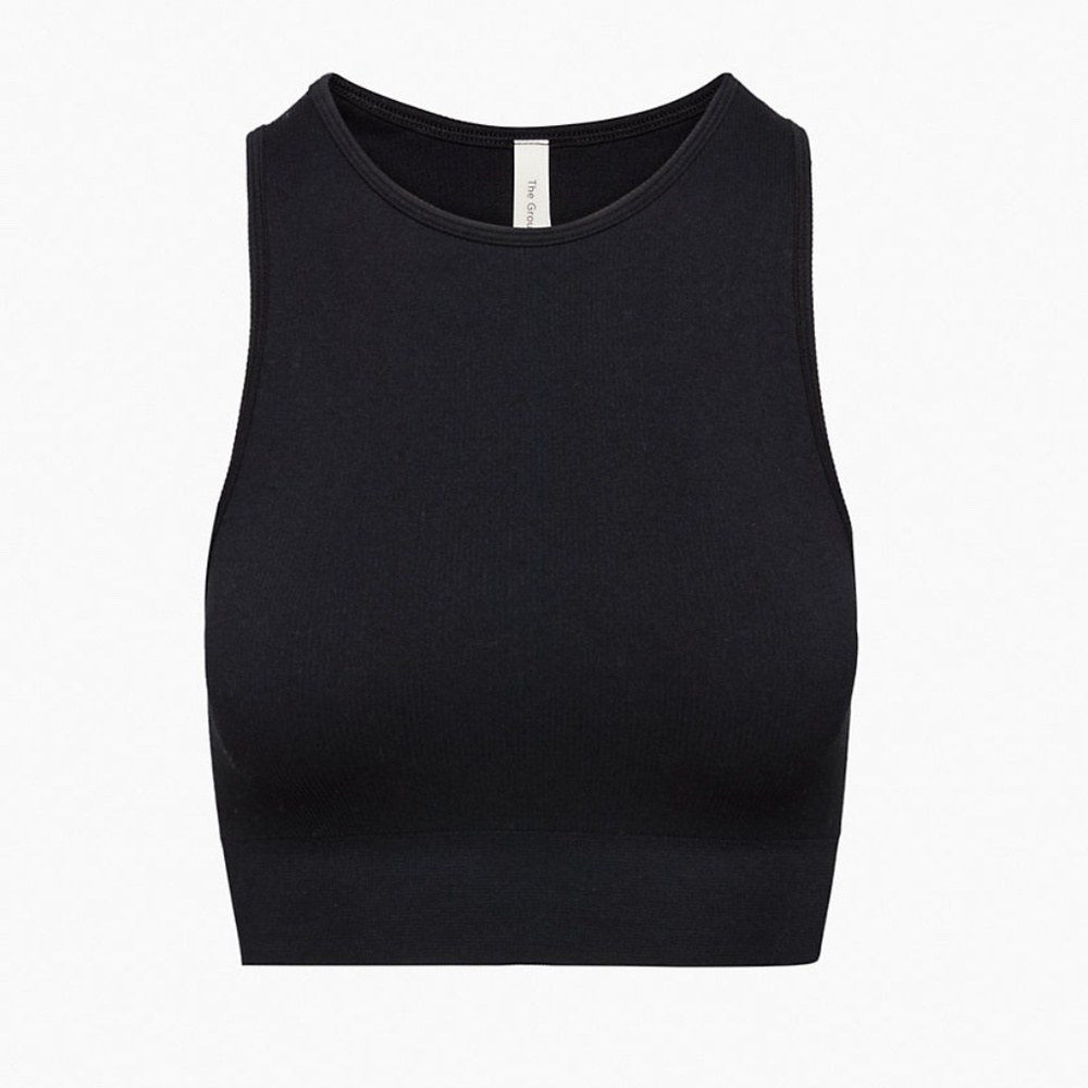 Aritzia The Group⎜SILHOUETTE SEAMLESS CROPPED TANK⎜BLACK